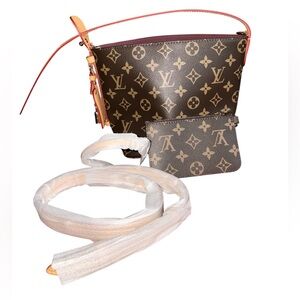 Fashion Lux All In Monogram Canvas Shoulder Bag